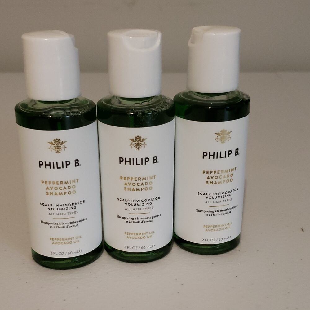 3/PHILIP B Peppermint Avocado Shampoo Peppermint Oil & Avocado Oil 2 fl oz